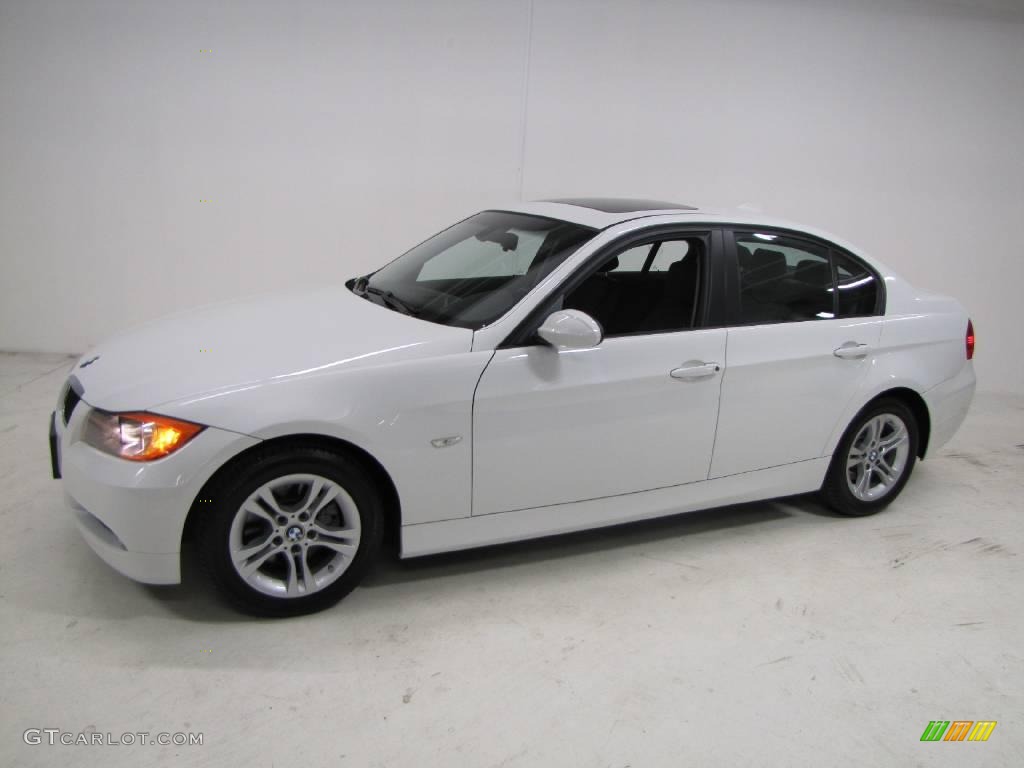 2008 3 Series 328i Sedan - Alpine White / Black photo #10