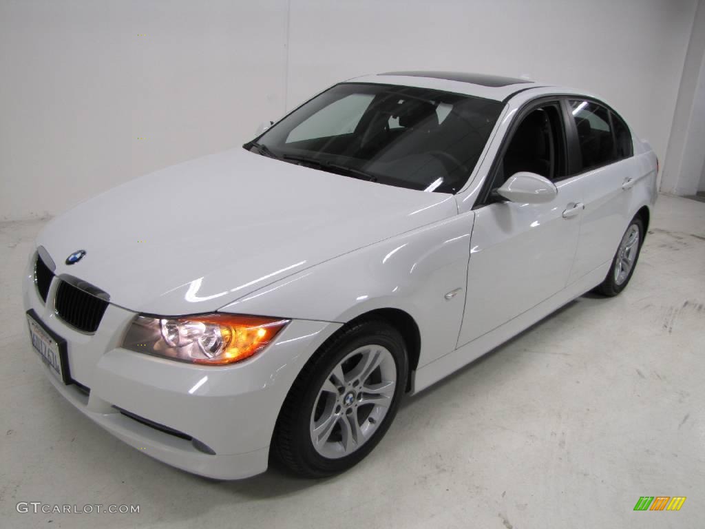 2008 3 Series 328i Sedan - Alpine White / Black photo #12