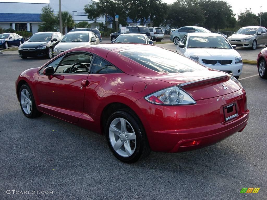 2009 Eclipse GS Coupe - Rave Red Pearl / Dark Charcoal photo #4