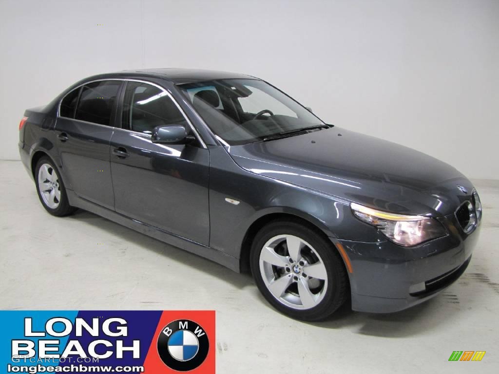 2008 5 Series 528i Sedan - Platinum Grey Metallic / Grey photo #1