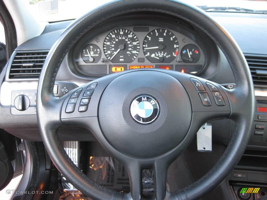 2005 3 Series 325i Sedan - Silver Grey Metallic / Black photo #11