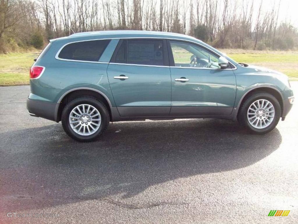 2010 Enclave CXL - Silver Green Metallic / Titanium/Dark Titanium photo #3