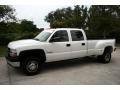 2001 Summit White Chevrolet Silverado 3500 LT Crew Cab 4x4 Dually  photo #2