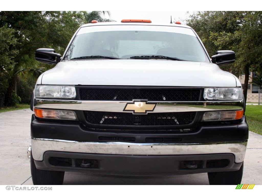 2001 Silverado 3500 LT Crew Cab 4x4 Dually - Summit White / Graphite photo #11