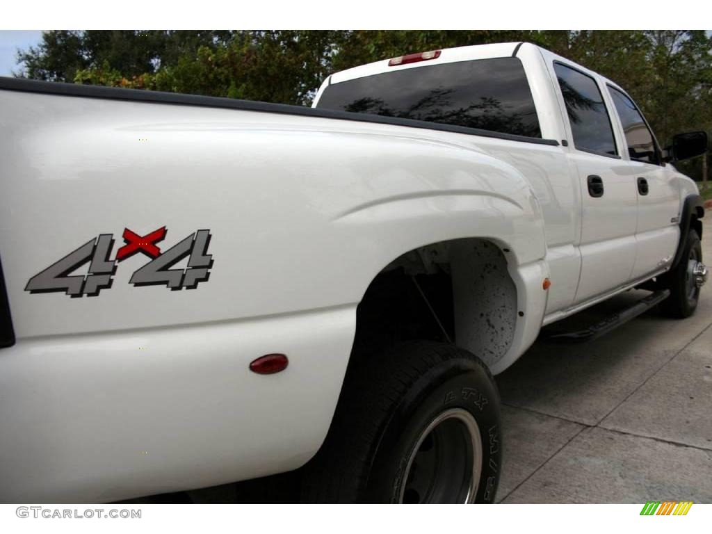 2001 Silverado 3500 LT Crew Cab 4x4 Dually - Summit White / Graphite photo #15