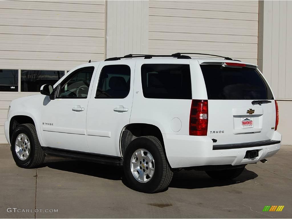 2009 Tahoe LT 4x4 - Summit White / Light Titanium photo #5