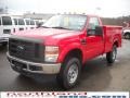 2010 Vermillion Red Ford F350 Super Duty XL Regular Cab 4x4 Chassis  photo #2