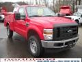 2010 Vermillion Red Ford F350 Super Duty XL Regular Cab 4x4 Chassis  photo #4