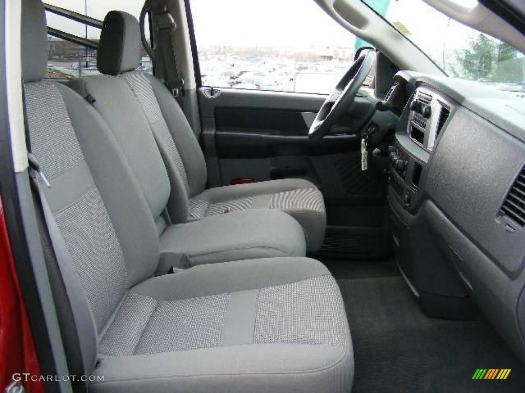 2007 Ram 3500 SLT Quad Cab 4x4 Dually - Inferno Red Crystal Pearl / Medium Slate Gray photo #13