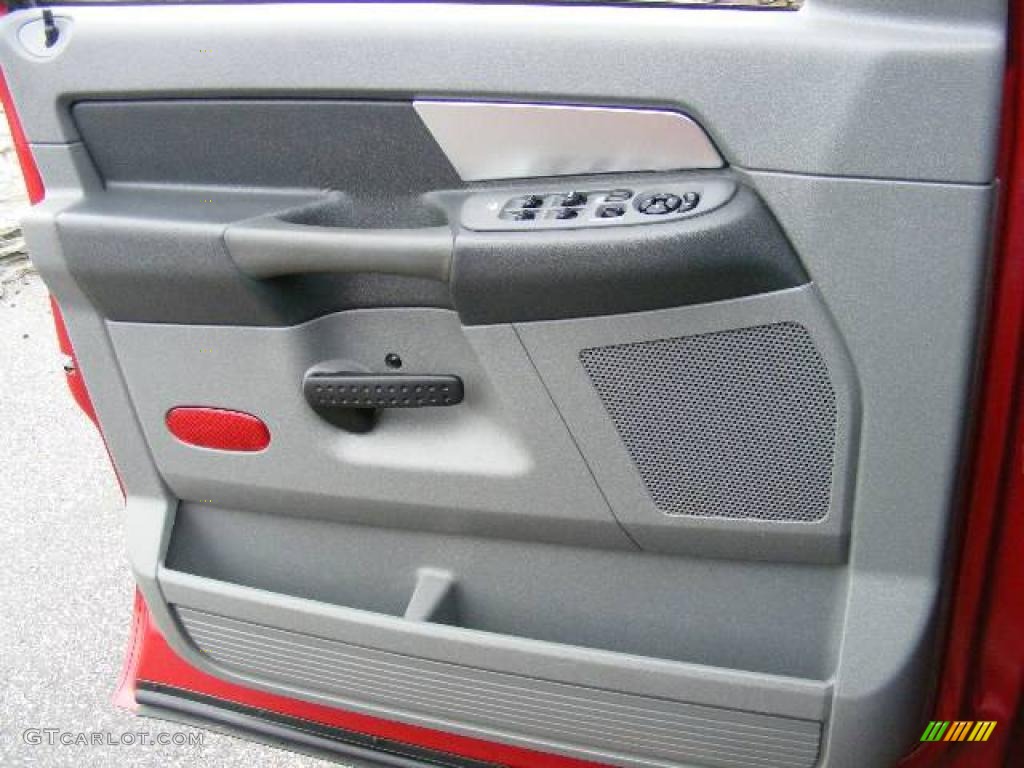 2007 Ram 3500 SLT Quad Cab 4x4 Dually - Inferno Red Crystal Pearl / Medium Slate Gray photo #23