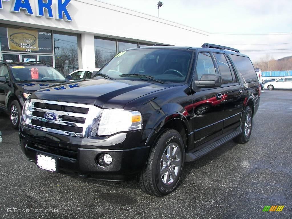 2009 Expedition EL XLT 4x4 - Black / Charcoal Black photo #1