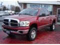 2007 Inferno Red Crystal Pearl Dodge Ram 2500 Big Horn Edition Quad Cab 4x4  photo #1