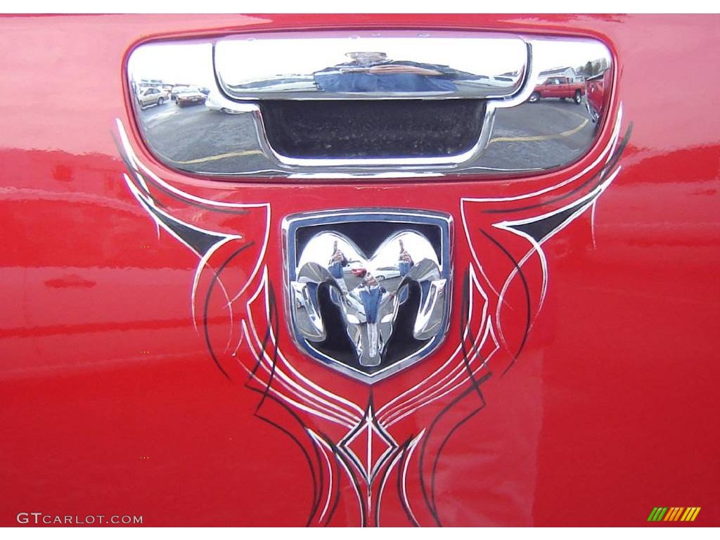 2007 Ram 2500 Big Horn Edition Quad Cab 4x4 - Inferno Red Crystal Pearl / Medium Slate Gray photo #9
