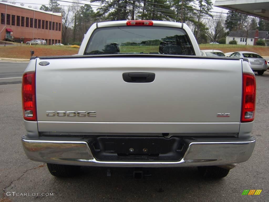 2004 Ram 1500 SLT Quad Cab - Bright Silver Metallic / Dark Slate Gray photo #4