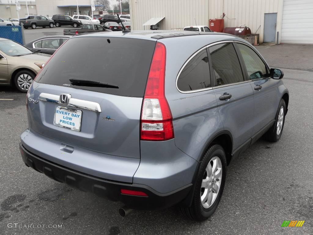 2007 CR-V EX 4WD - Glacier Blue Metallic / Gray photo #4