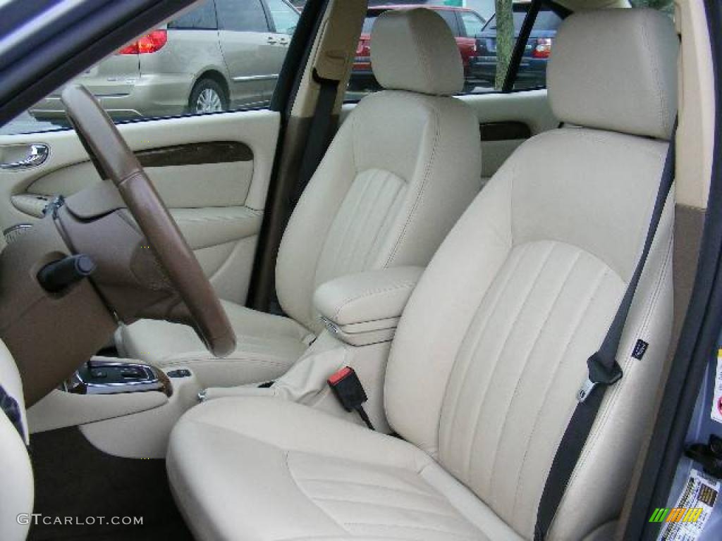 2008 X-Type 3.0 Sedan - Glacier Blue Metallic / Ivory photo #9