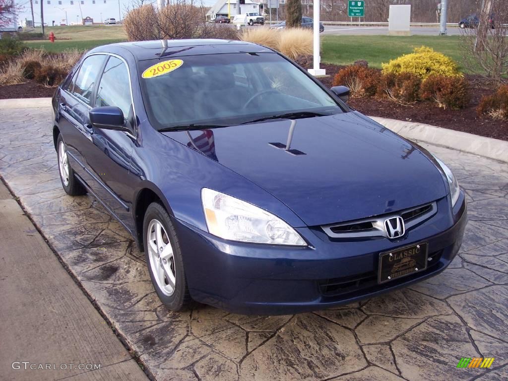 2005 Accord EX Sedan - Eternal Blue Pearl / Gray photo #1