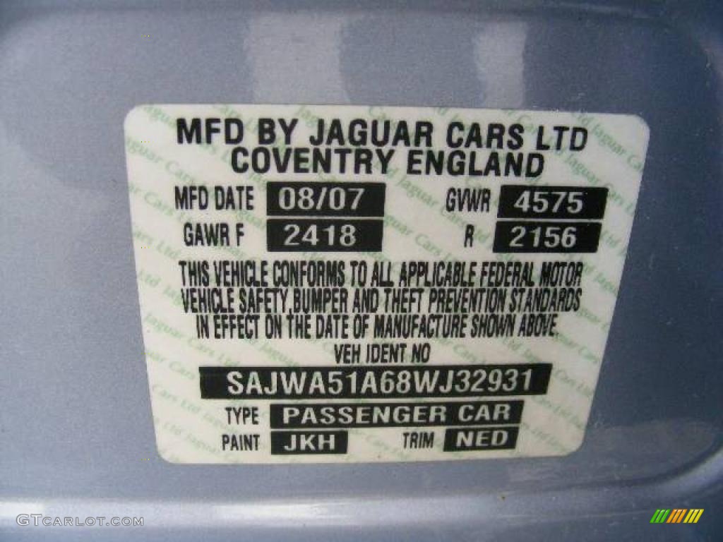 2008 X-Type 3.0 Sedan - Glacier Blue Metallic / Ivory photo #30