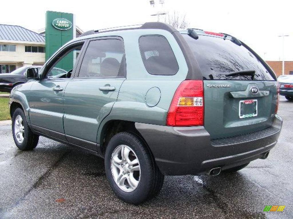 2005 Sportage EX 4WD - Royal Jade Green / Black photo #3