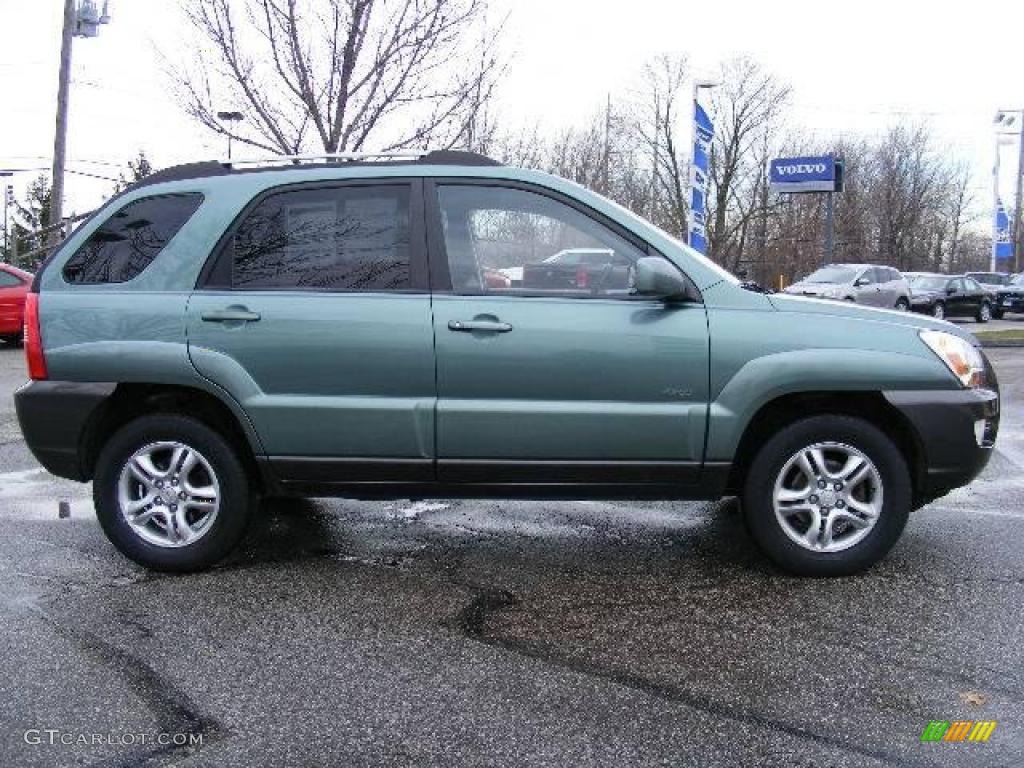 2005 Sportage EX 4WD - Royal Jade Green / Black photo #6