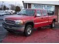 2001 Fire Red GMC Sierra 2500HD SLE Crew Cab 4x4  photo #1