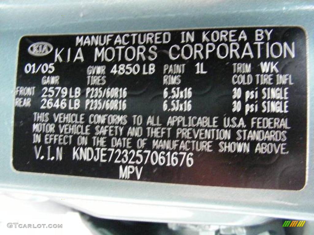 2005 Sportage EX 4WD - Royal Jade Green / Black photo #32