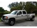 Silver Birch Metallic - Sierra 3500 SLT Crew Cab 4x4 Dually Photo No. 2