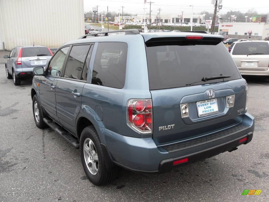 2008 Pilot EX-L 4WD - Steel Blue Metallic / Gray photo #2