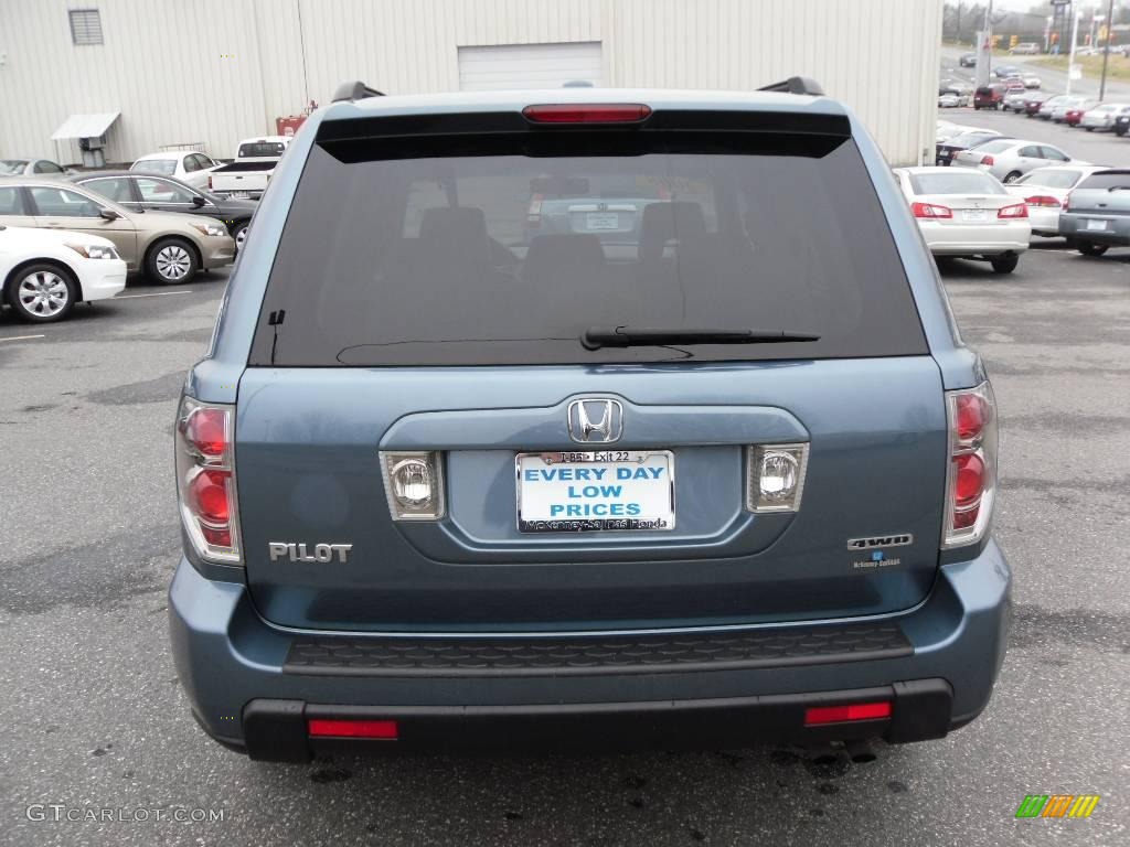 2008 Pilot EX-L 4WD - Steel Blue Metallic / Gray photo #3