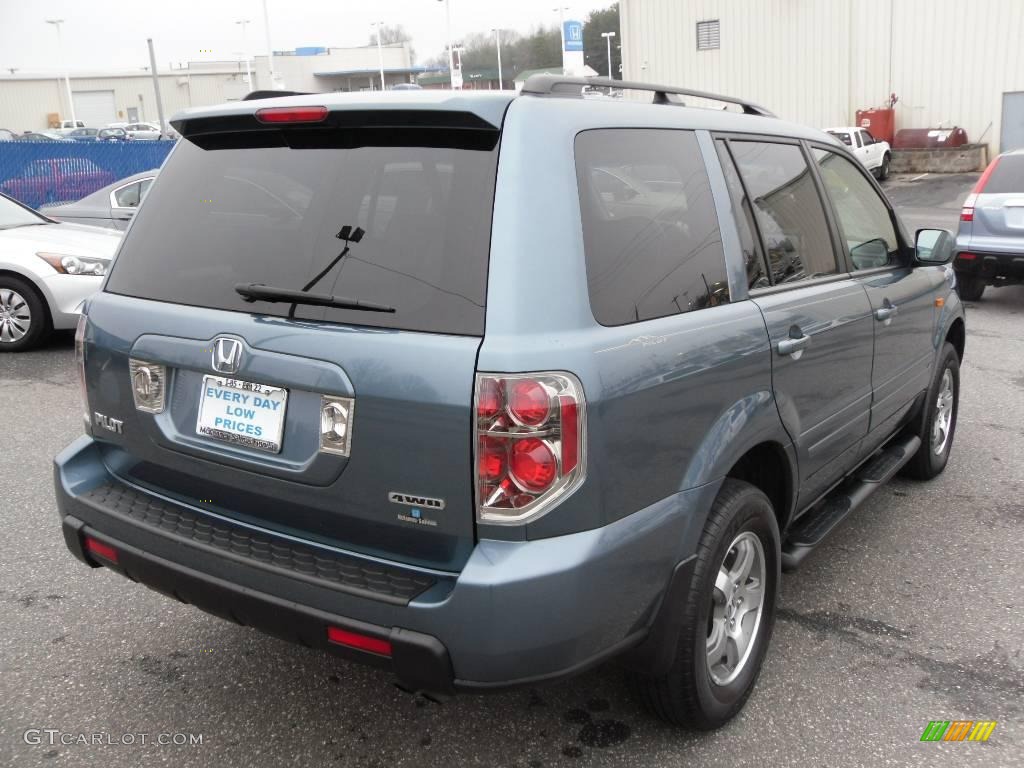 2008 Pilot EX-L 4WD - Steel Blue Metallic / Gray photo #4