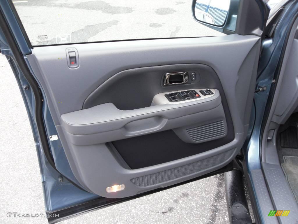 2008 Pilot EX-L 4WD - Steel Blue Metallic / Gray photo #7