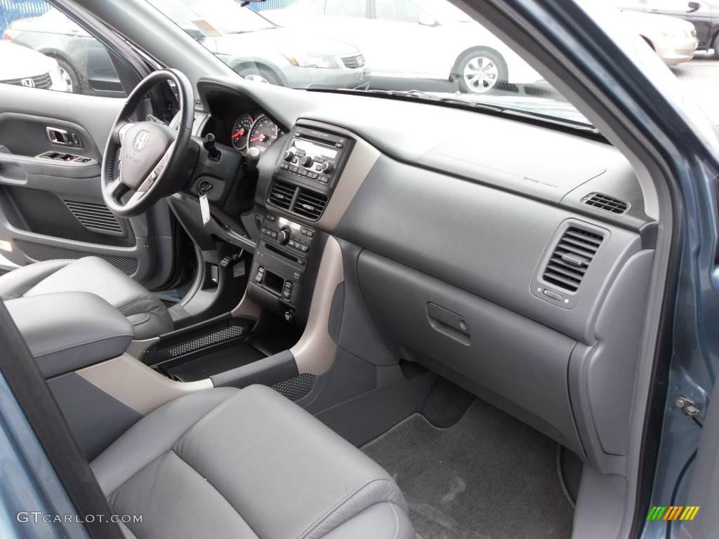 2008 Pilot EX-L 4WD - Steel Blue Metallic / Gray photo #16