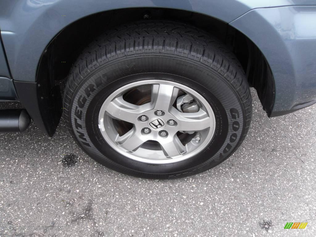 2008 Pilot EX-L 4WD - Steel Blue Metallic / Gray photo #17