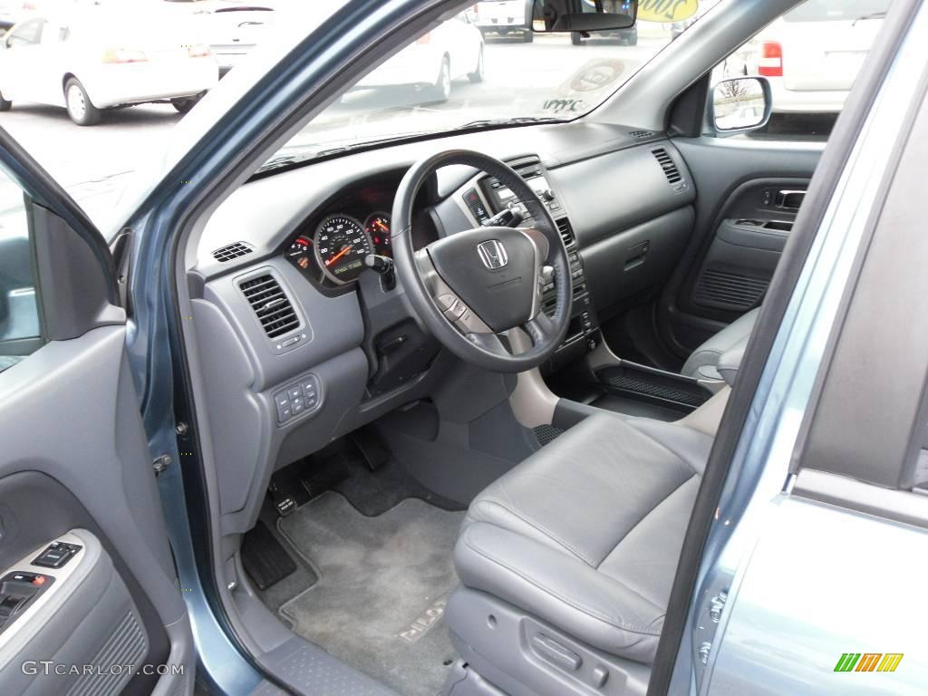 2008 Pilot EX-L 4WD - Steel Blue Metallic / Gray photo #29