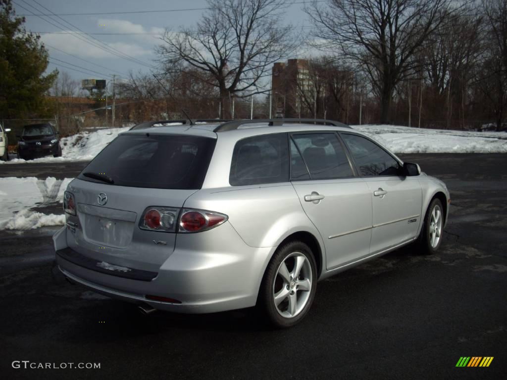 2006 MAZDA6 s Sport Wagon - Glacier Silver Metallic / Gray photo #2