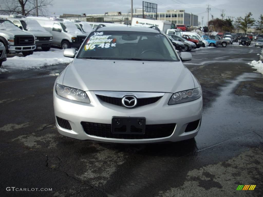 2006 MAZDA6 s Sport Wagon - Glacier Silver Metallic / Gray photo #3