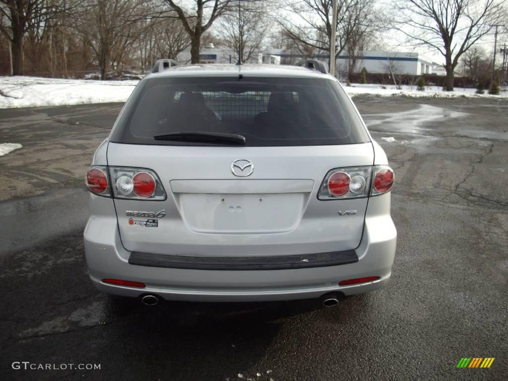 2006 MAZDA6 s Sport Wagon - Glacier Silver Metallic / Gray photo #5
