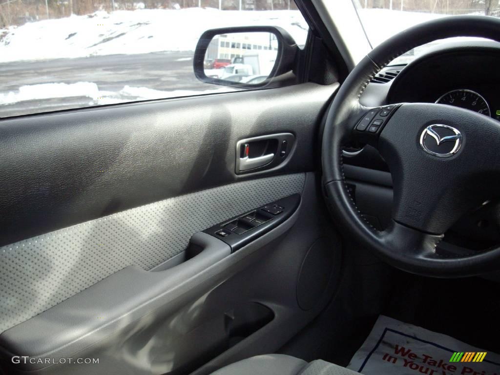 2006 MAZDA6 s Sport Wagon - Glacier Silver Metallic / Gray photo #12