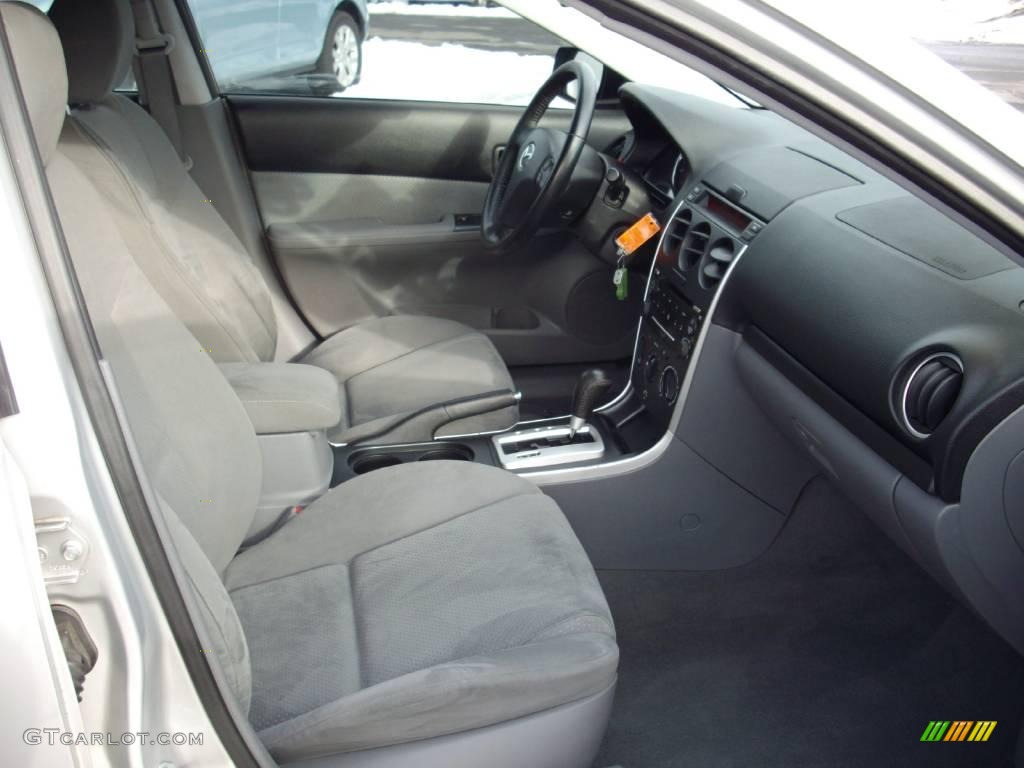 2006 MAZDA6 s Sport Wagon - Glacier Silver Metallic / Gray photo #14