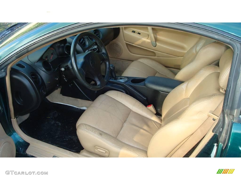 2001 Eclipse GT Coupe - Sherwood Green Pearl / Beige photo #10