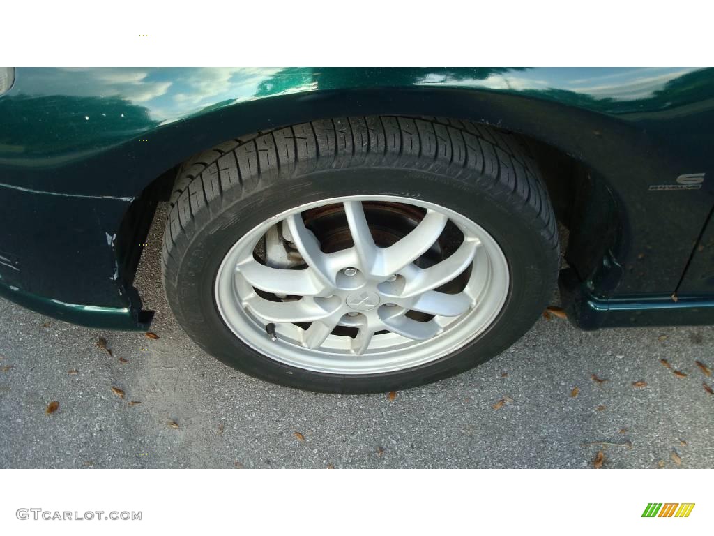 2001 Eclipse GT Coupe - Sherwood Green Pearl / Beige photo #18