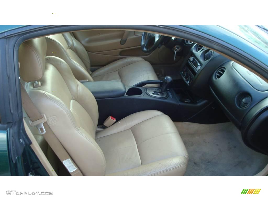 2001 Eclipse GT Coupe - Sherwood Green Pearl / Beige photo #20