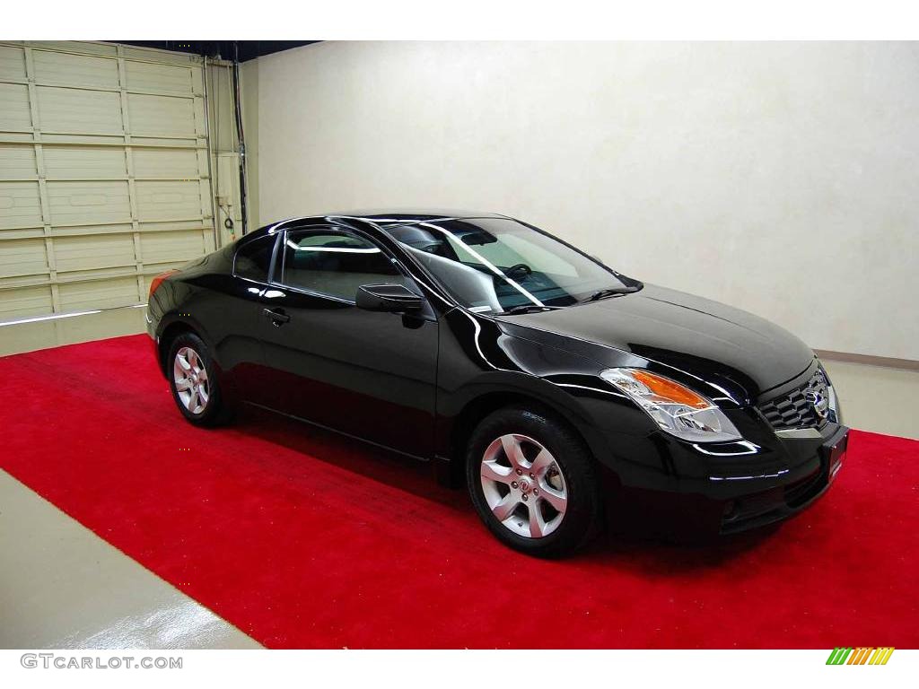 2009 Altima 2.5 S Coupe - Super Black / Charcoal photo #1