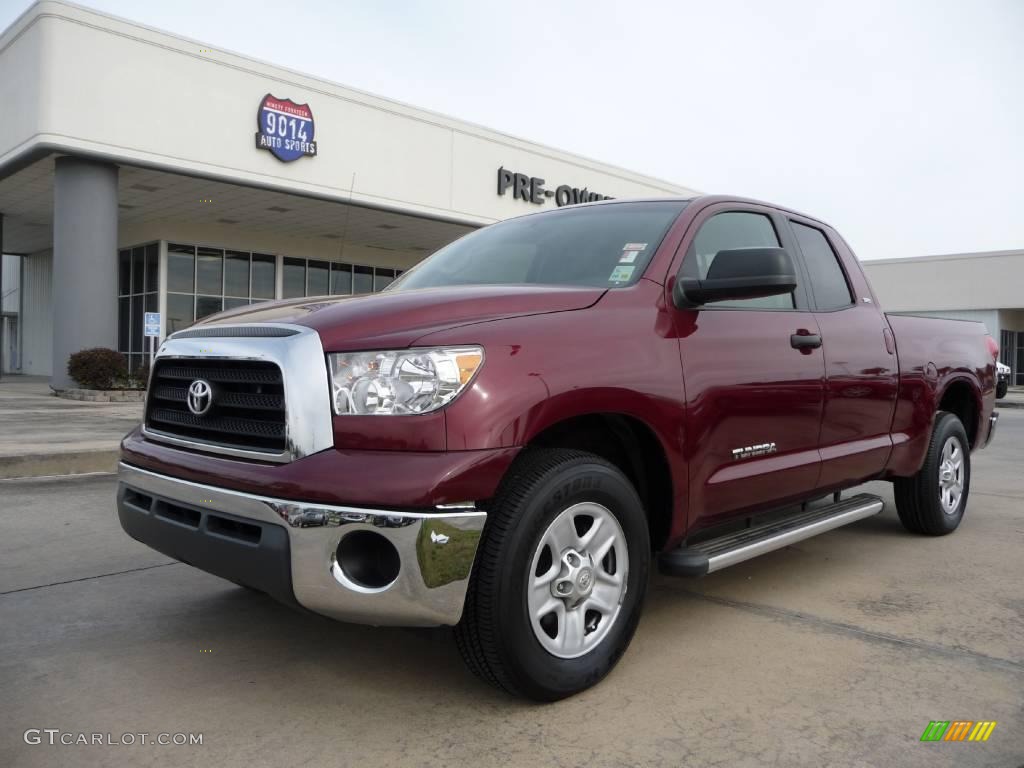 2007 Tundra SR5 Double Cab - Salsa Red Pearl / Beige photo #1