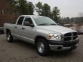 2007 Bright Silver Metallic Dodge Ram 1500 SLT Quad Cab  photo #3