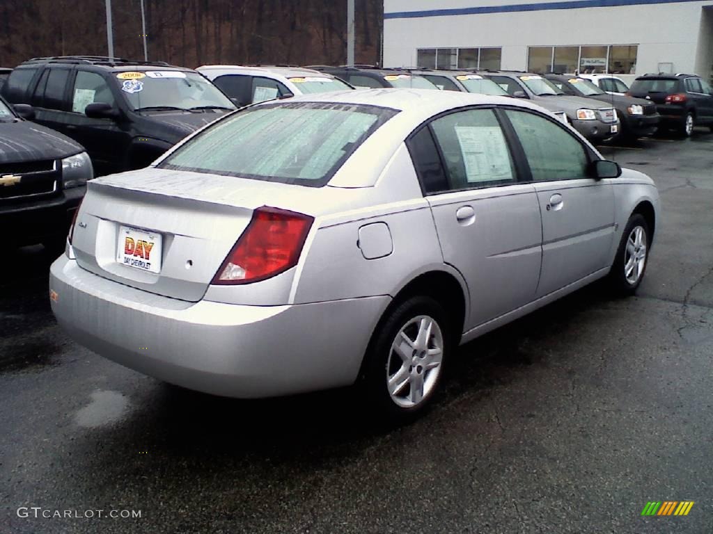 2007 ION 2 Sedan - Silver Nickel / Gray photo #3