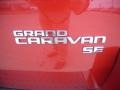 2009 Inferno Red Crystal Pearl Dodge Grand Caravan SE  photo #10