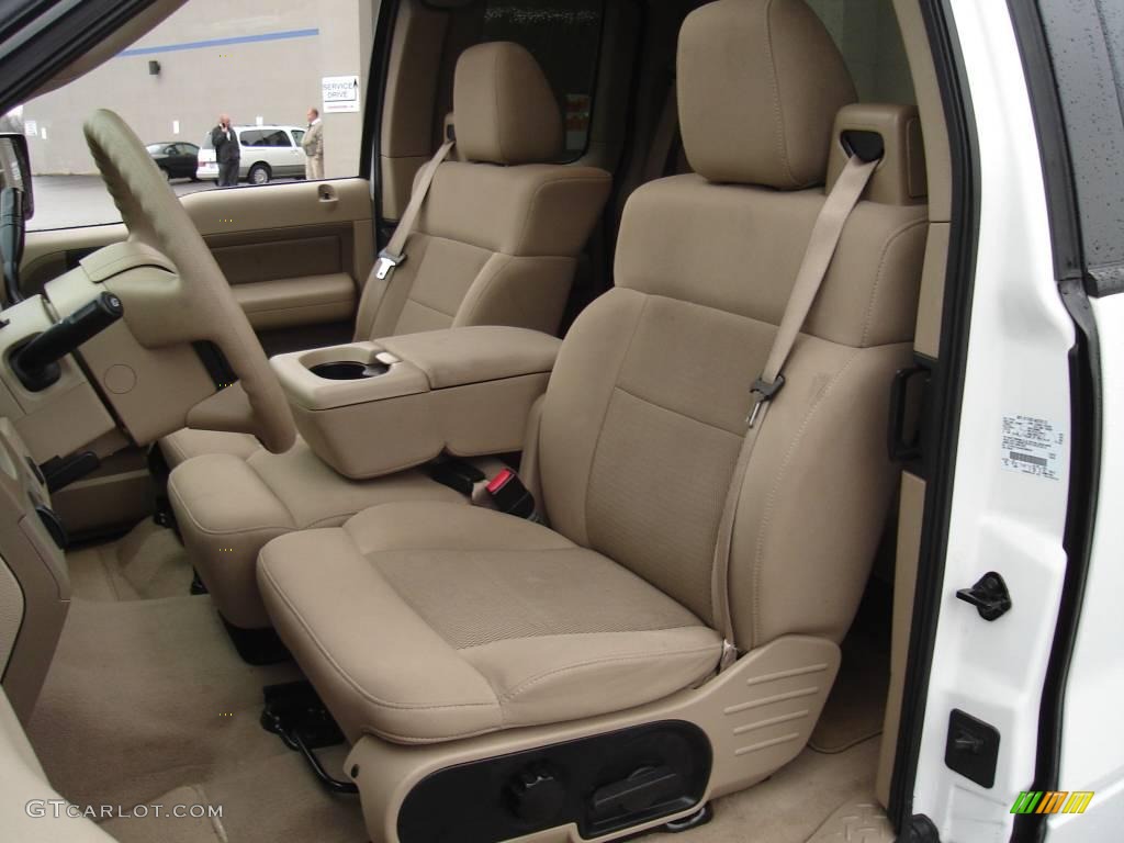 2004 F150 XLT SuperCab 4x4 - Oxford White / Tan photo #16