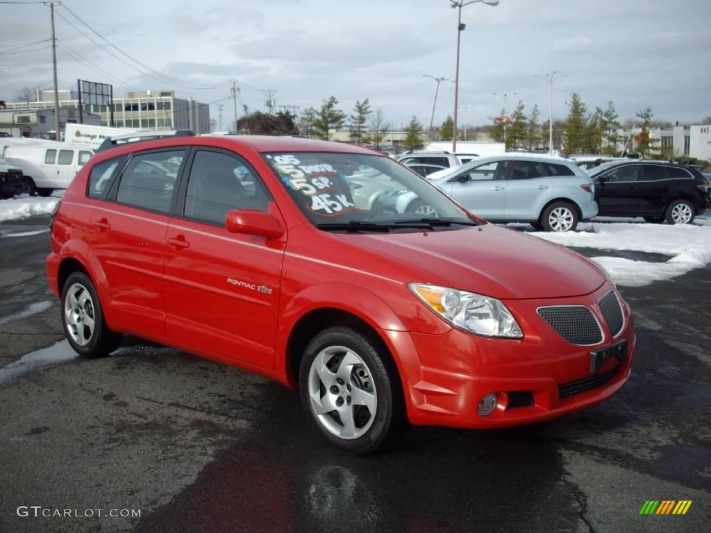 2005 Lava Red Metallic Pontiac Vibe 23386812 Gtcarlot Com