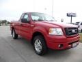 2007 Bright Red Ford F150 STX Regular Cab  photo #3